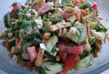 Salada festiva "Semitsvetik": opções de cozinha