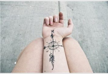 Kompas – tatuaż na szczęście