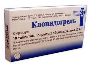 Antipiastrinica agente "Clopidogrel": istruzioni per l'uso