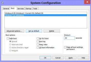 L'équipe msconfig (Windows 10): comment entrer dans la configuration du système