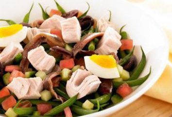 Salat „Nicoise“: ein klassisches Rezept mit einem Foto