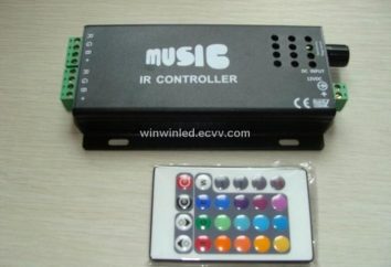 RGB-controlador: descrição, finalidade, tipos