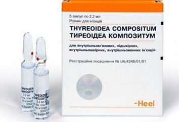 "Tireoidea kompozitum" (Thyreoidea compositum): instrucciones de uso, una descripción de la preparación