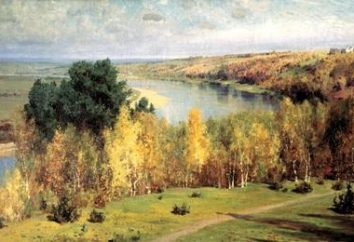 Die Schrift auf dem Gemälde „Goldener Herbst“ – ein erforderliches Element des Curriculums