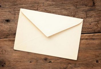 Exemple de remplissage d'une enveloppe. Règles de base