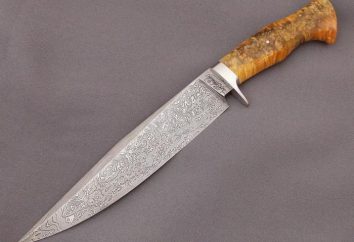 Adamaszek noży: odmiany, produkcja i sprzężenia zwrotnego. Noże składane ręcznie ze stali damasceńskiej