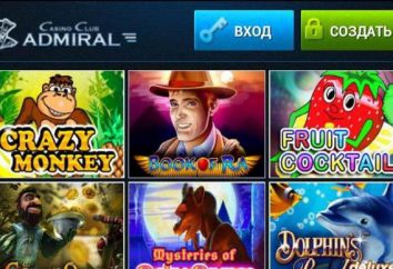 Casino "Ammiraglio": cliente giocatori ed esperti, in particolare di gioco e le entrate