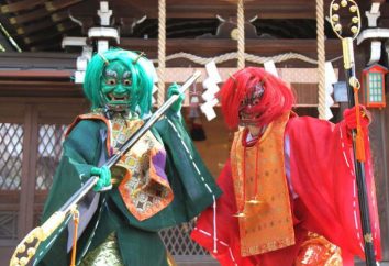 máscaras japonesas de demônios: o valor, características, pontos de vista e fatos interessantes