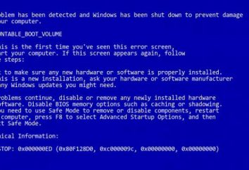 Błąd 0x000000ED Windows XP: jak rozwiązać najprostsze metody