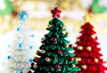 kanzashi hermoso árbol de Navidad de cintas de raso