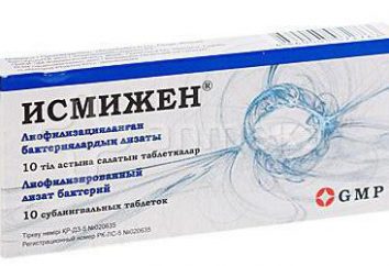 El medicamento "Ismizhen": instrucciones de uso, descripción, comentarios