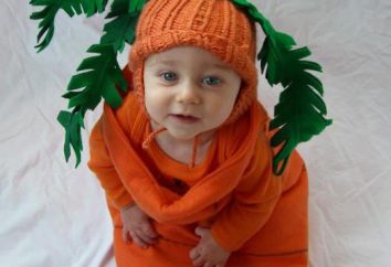traje de zanahoria para las niñas con sus manos (foto)
