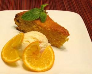 Kuchen mit Orangen: ein einfaches Rezept mit einem Foto