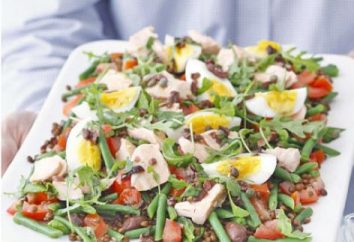 Salat mit Linsen: Rezept mit Foto
