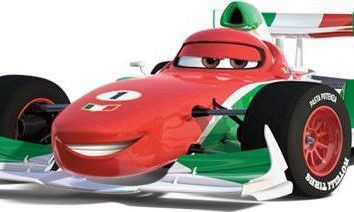 Voiture de course Francesco Bernoulli de dessin animé « Cars 2 »