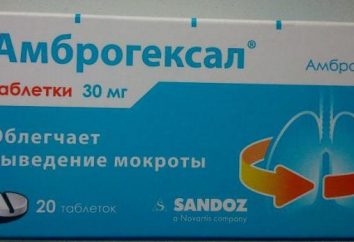 A droga "ambrogeksal" (comprimidos): instruções de uso