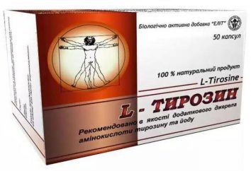 Il farmaco è "L-tirosina": istruzioni per l'uso, la descrizione e le recensioni