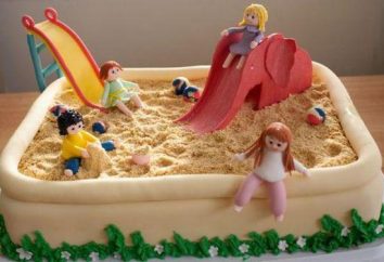 « Bac à sable » – gâteau pour les adultes et les enfants: idées de conception