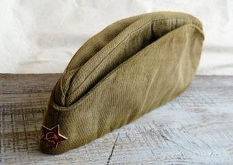 Wzór wojskowej czapki z rękami