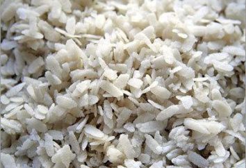 flocos de arroz: usado na culinária