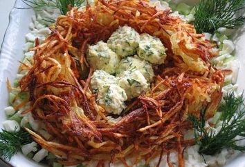 Salat „Capercaillie Nest“: ein Rezept für Kohl