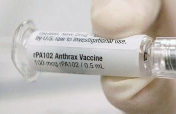 vacuna contra el ántrax: características de la aplicación, la instrucción
