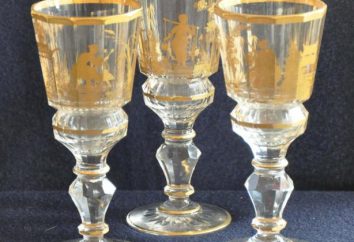 vidro Bohemian – um dos materiais mais populares para a fabricação de utensílios