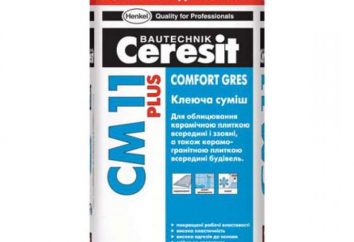 pegamento de baldosas "Ceresit CM 11": las especificaciones técnicas, propiedades y composición de instrucciones