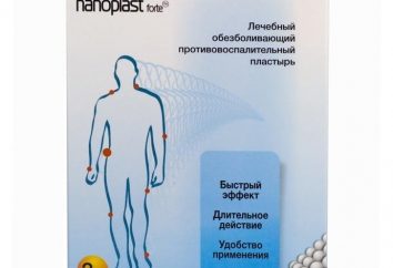 plastry przeciwzapalne „Nanoplast”: Instrukcja użytkowania