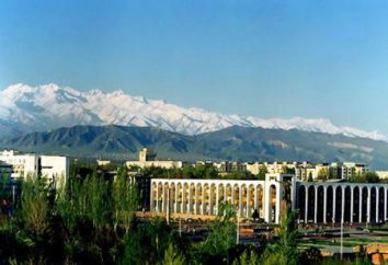 Bishkek – a capital do Quirguistão. mapa da cidade de Bishkek. Bishkek – resto
