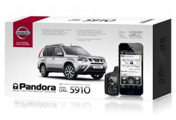 Pandora 5910: uma revisão de alarmes de carro, comentários