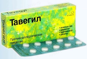 Antihistaminikum „Tavegil“: Indikationen für die Verwendung