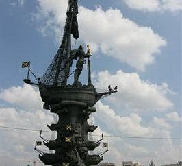 Peter 1: monumento em Moscou. Descrição, história, vistas