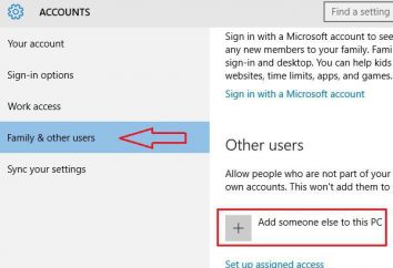 Come aggiungere un account in Windows 10: alcuni semplici modi