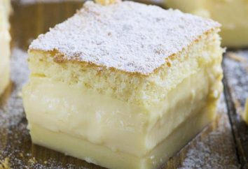 Weicher Kuchen mit Vanillepudding: ein Schritt für Schritt Rezept