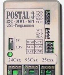 Programador Postal 3: ajuste de la instrucción. Montaje de programador Postal 3