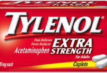 « Tylenol »: mode d'emploi du médicament, la description, la composition et commentaires