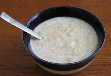 sopa de leite com macarrão e contrapartidas exóticos