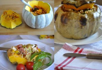 Kürbis Gerichte in dem Ofen – eine gesunde und schmackhafte Mahlzeit