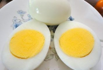 Hartgekochte Eier, gekocht, und „in der Tasche“