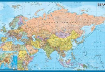 Come è il continente eurasiatico rispetto all'altra. panoramica