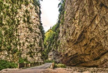 Abkhazia. "Bag Stone" – Gorge canyon Yupsharskih