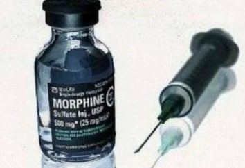 Medicina "clorhidrato de morfina": instrucciones de uso