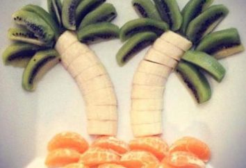 decoración de la mesa original – fruto de la palma