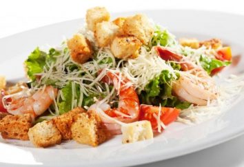 Comment faire cuire une salade incroyablement savoureux « César » avec des crevettes