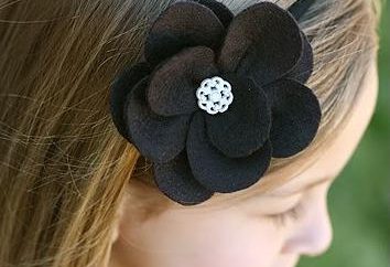 Wie man schöne Stirnbänder mit Blumen mit seinen eigenen Händen machen