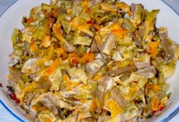 Salat „Obzhorka“ Rindfleisch: das Rezept mit einem Foto