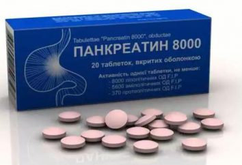 "Pancreatin 8000": instruções de utilização. Tablets "pancreatina" de quê?