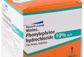 Medicine "fenilefrina cloridrato": istruzioni per l'uso