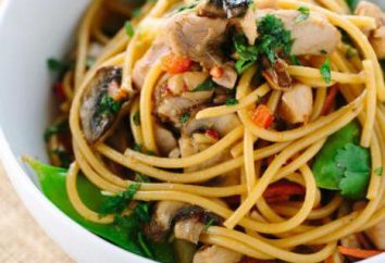 Noodles "wok" con pollo e verdure: Ricetta. spaghetti cinesi